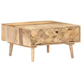 NNEVL Coffee Table 68x68x38 cm Solid Mango Wood