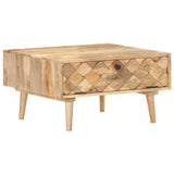 NNEVL Coffee Table 68x68x38 cm Solid Mango Wood