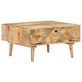 NNEVL Coffee Table 68x68x38 cm Solid Mango Wood