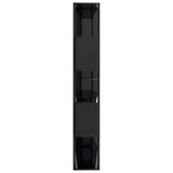 NNEVL Book Cabinet/Room Divider High Gloss Black 31.5"x9.4"x62.6" Engineered Wood