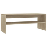 NNEVL Coffee Table Sonoma Oak 100x40x40 cm Engineered Wood