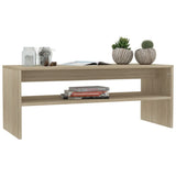 NNEVL Coffee Table Sonoma Oak 100x40x40 cm Engineered Wood
