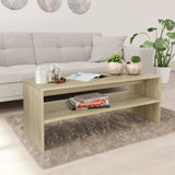 NNEVL Coffee Table Sonoma Oak 100x40x40 cm Engineered Wood