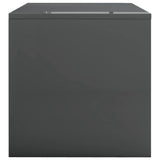 NNEVL Coffee Table High Gloss Grey 100x40x40 cm Engineered Wood