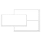 NNEVL Wall Shelves High Gloss White 104x20x58.5 cm Engineered Wood