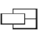 NNEVL Wall Shelves High Gloss Black 104x20x58.5 cm Engineered Wood