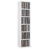 NNEVL CD Cabinet High Gloss White 21x20x88 cm Engineered Wood