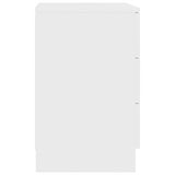 NNEVL Bedside Cabinet White 38x35x56 cm Engineered Wood