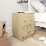 NNEVL Bedside Cabinets 2 pcs Sonoma Oak 38x35x56 cm Engineered Wood
