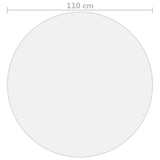 NNEVL Table Protector Transparent Ø 110 cm 2 mm PVC