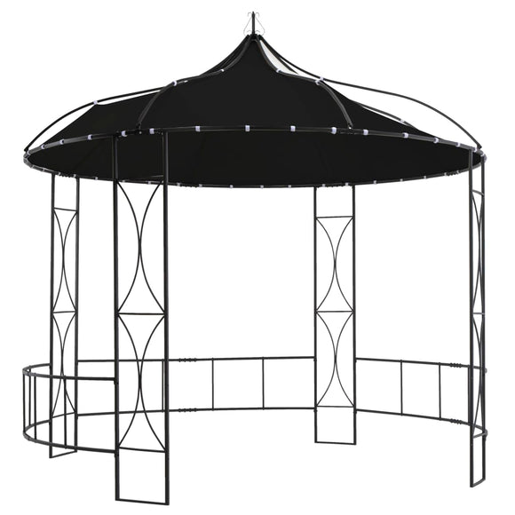 NNEVL Gazebo 300x290 cm Anthracite Round