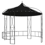 NNEVL Gazebo 300x290 cm Anthracite Round