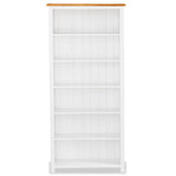 NNEVL 6-Tier Bookcase 80x22.5x170 cm Solid Wood Oak