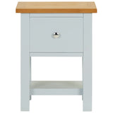 NNEVL Nightstand 36x30x47 cm Solid Oak Wood