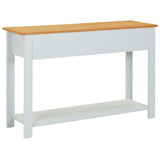 NNEVL Console Table 118x35x77 cm Solid Oak Wood