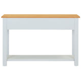 NNEVL Console Table 118x35x77 cm Solid Oak Wood