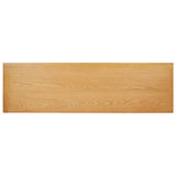 NNEVL Console Table 118x35x77 cm Solid Oak Wood