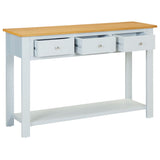 NNEVL Console Table 118x35x77 cm Solid Oak Wood