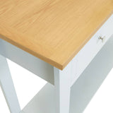 NNEVL Console Table 118x35x77 cm Solid Oak Wood