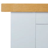 NNEVL Console Table 118x35x77 cm Solid Oak Wood