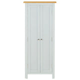 NNEVL Media Storage Cabinet 50x22x122 cm Solid Oak Wood