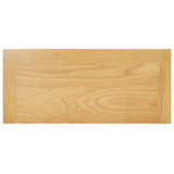 NNEVL Media Storage Cabinet 50x22x122 cm Solid Oak Wood