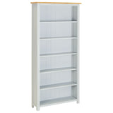 NNEVL 6-Tier Bookcase 80x22.5x170 cm Solid Oak Wood
