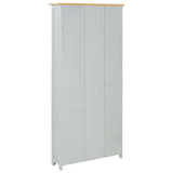 NNEVL 6-Tier Bookcase 80x22.5x170 cm Solid Oak Wood