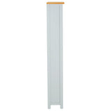 NNEVL 5-Tier Bookcase 60x22.5x140 cm Solid Oak Wood