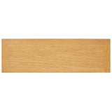 NNEVL 5-Tier Bookcase 60x22.5x140 cm Solid Oak Wood
