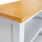 NNEVL 5-Tier Bookcase 60x22.5x140 cm Solid Oak Wood