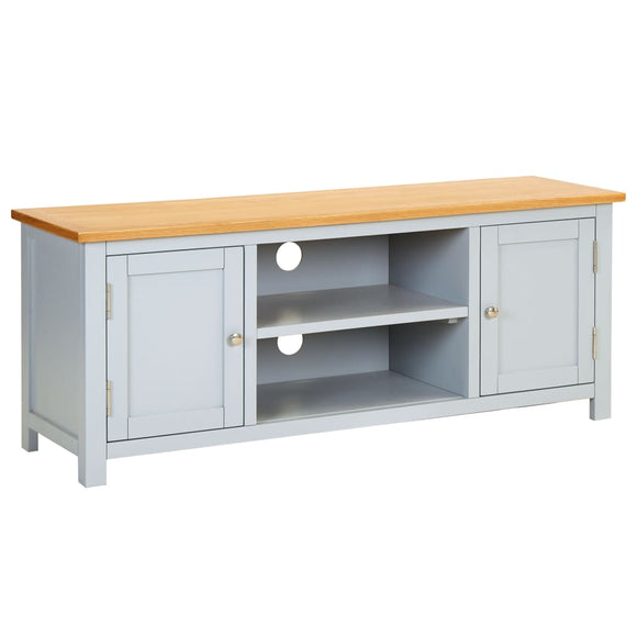 NNEVL TV Cabinet 120x35x48 cm Solid Oak Wood