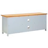 NNEVL TV Cabinet 120x35x48 cm Solid Oak Wood