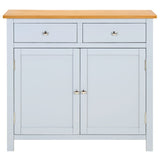 NNEVL Sideboard 90x33.5x83 cm Solid Oak Wood