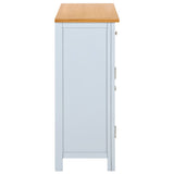 NNEVL Sideboard 90x33.5x83 cm Solid Oak Wood