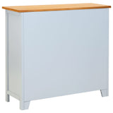 NNEVL Sideboard 90x33.5x83 cm Solid Oak Wood
