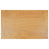 NNEVL Sideboard 90x33.5x83 cm Solid Oak Wood