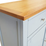 NNEVL Sideboard 90x33.5x83 cm Solid Oak Wood