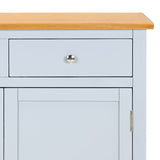 NNEVL Sideboard 90x33.5x83 cm Solid Oak Wood