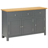 NNEVL Sideboard 110x33.5x70 cm Solid Oak Wood