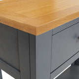 NNEVL Console Table 83x30x73 cm Solid Oak Wood