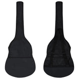 NNEVL 8 Piece Classical Guitar Beginner Set Black 3/4 36"