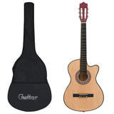 NNEVL 12 Piece Western Acoustic Cutaway Guitar Set with 6 Strings 38"
