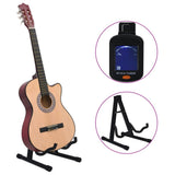 NNEVL 12 Piece Western Acoustic Cutaway Guitar Set with 6 Strings 38"