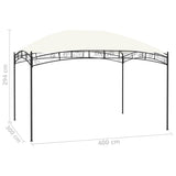 NNEVL Garden Gazebo 4x3 m Cream 180 g/m²
