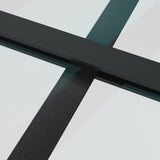 NNEVL Sliding Door Aluminium and ESG Glass 90x205 cm Black