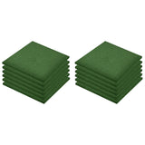 NNEVL Fall Protection Tiles 12 pcs Rubber 50x50x3 cm Green