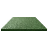 NNEVL Fall Protection Tiles 12 pcs Rubber 50x50x3 cm Green