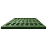 NNEVL Fall Protection Tiles 12 pcs Rubber 50x50x3 cm Green