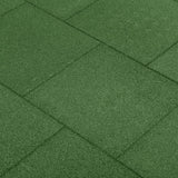 NNEVL Fall Protection Tiles 12 pcs Rubber 50x50x3 cm Green